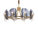 Fontana Arte - Concave Lucite Disk Chandelier